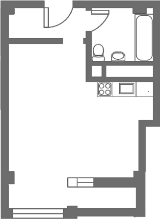План квартиры студии ЖК "Южный Парк"