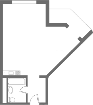 План квартиры студии ЖК "Дагомыс Парк"